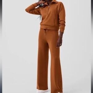 SPANX® AirEssentials SET: half zip + wide leg pant
